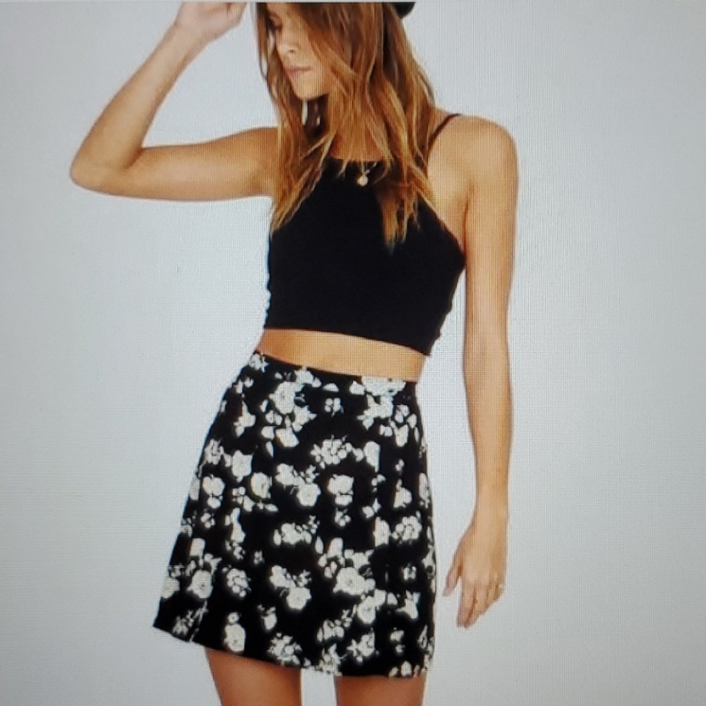 Amuse Society Floral Skirt